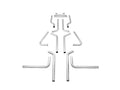 U-Fit Dual Exhaust Kit 16 Pc. Universal Dual Exhaust Tubing Kit 2.25-Inch Mandrel-Bent Aluminized Steel Tubing Flowmaster