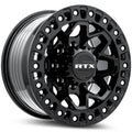 ZION 18X9 8X180 ET20 CB125.1 GLOSS BLACK MILLED RIVET
