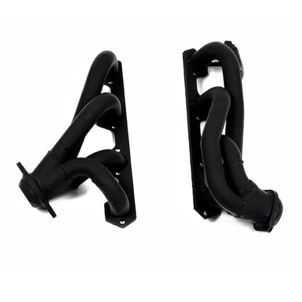 Shorty Headers Black Painted 1996 Ford F-150/250/Bronco 2WD & 4WD 5.8L Tube Size 1.5 Inch  Black Painted 50-State Legal Header Carb Eo #D-115-17. FlowTech