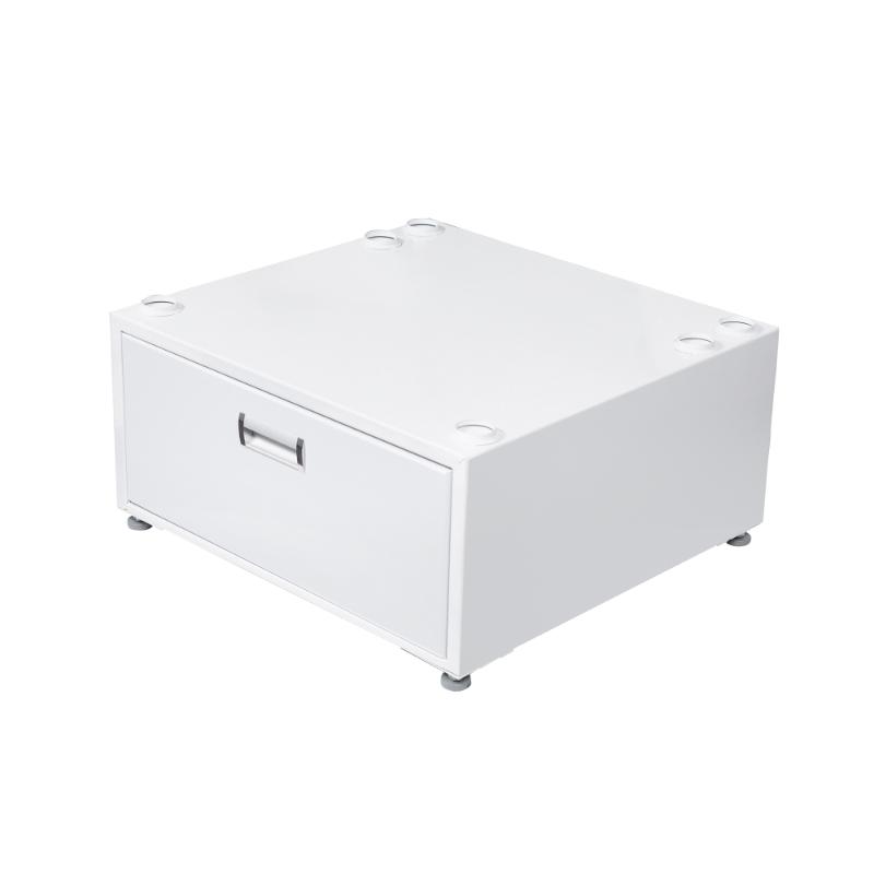 PEDESTAL WHITE WITH DRAWER AND DRIP PAN