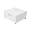 PEDESTAL WHITE WITH DRAWER AND DRIP PAN