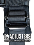 PRP 5.2 Cam-Lock Harness w/ Ratchet Lap Belt - Black