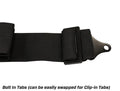PRP 5.2 Cam-Lock Harness w/ Ratchet Lap Belt - Black