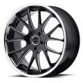 AB3 20X8.5 5X115 M-BLK MILL SS LIP