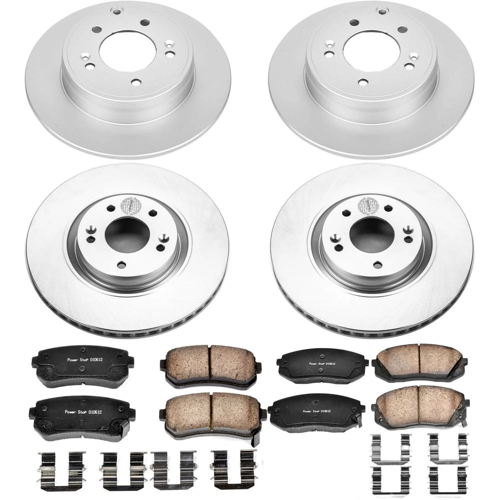 Power Stop 14-16 Kia Cadenza Front & Rear Z17 Evolution Geomet Coated Brake Kit