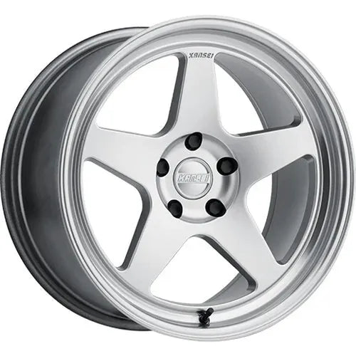 Kansei K12H Knp 17x9in / 5x120 BP / 22mm Offset / 72.56mm Bore - Hyper Silver Wheel