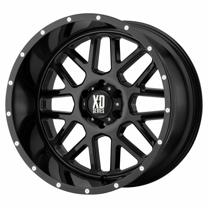 GRENADE 20x9 8x165.10 GLOSS BLACK (18 mm)
