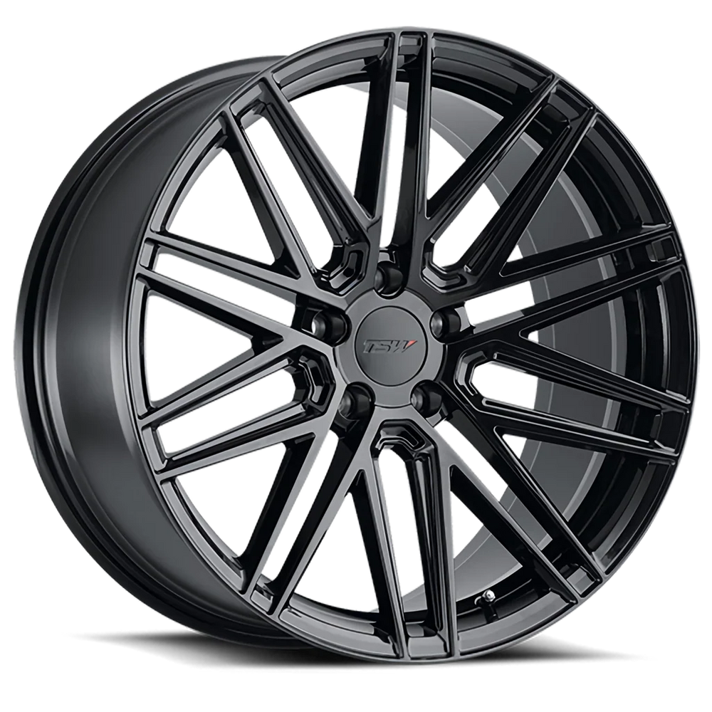 TSW Alloy Wheels black auto part
