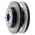 StopTech Sport Cross Drilled Brake Rotor - Rear Right