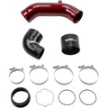 Wehrli 2017+ Ford 6.7L Power Stroke 3.5in Cold Side Intercooler Pipe - WCFab Red
