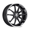 ABL5 20X10 5X112 M-BLK MILL SS LIP