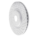 R1 13-14 Ford Mustang Front Right Drilled & Slotted Geoperformance Rotor