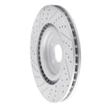 R1 13-14 Ford Mustang Front Right Drilled & Slotted Geoperformance Rotor