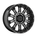 HOSS 2 20x9 8x170.00 SATIN BLACK MACH W/ DARK TINT CLEAR COAT (12 mm)