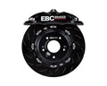 EBC Racing 12-20 Fiat 500 Abarth 1.4L Turbo Black Apollo-4 Calipers 330mm Rotors Front Big Brake Kit