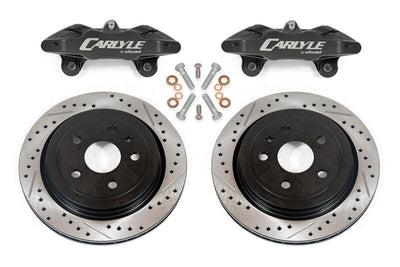 BMR 08-14 Cadillac CTS-V 15in Conversion Kit w/ Drilled & Slotted Rotors & Black Calipers
