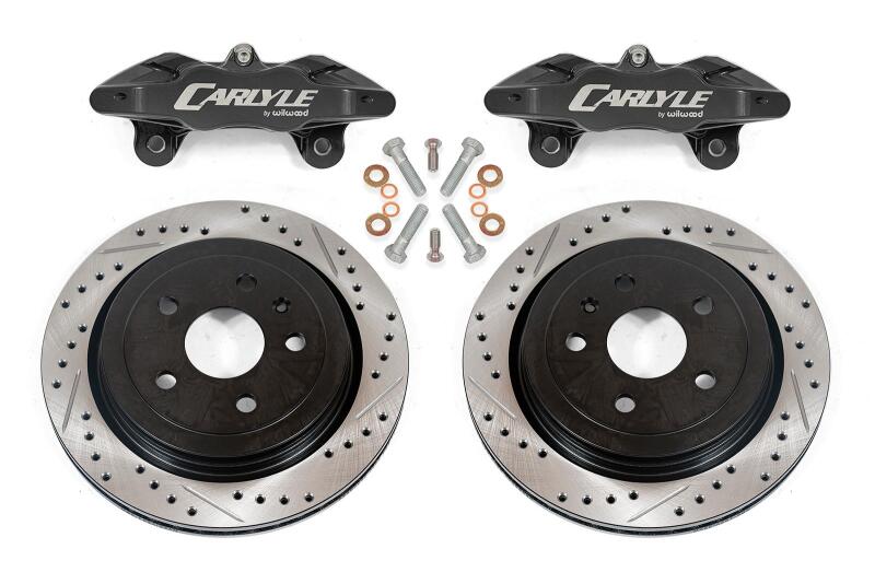 BMR 08-14 Cadillac CTS-V 15in Conversion Kit w/ Drilled & Slotted Rotors & Black Calipers