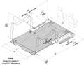 FOLDING SHELVES PACKAGE TRANSIT CONNECT 120 IN WB