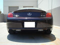 Megan Racing axle-back exhaust detail