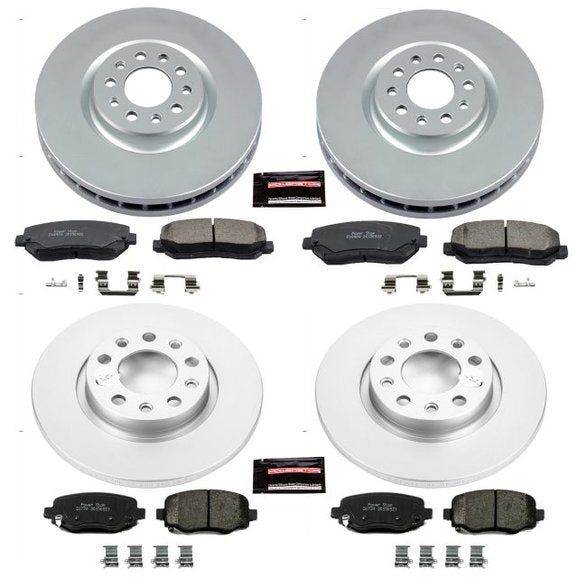 Power Stop 15-17 Chrysler 200 Front & Rear Z17 Evolution Geomet Coated Brake Kit