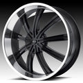 KMC Wheels black auto part
