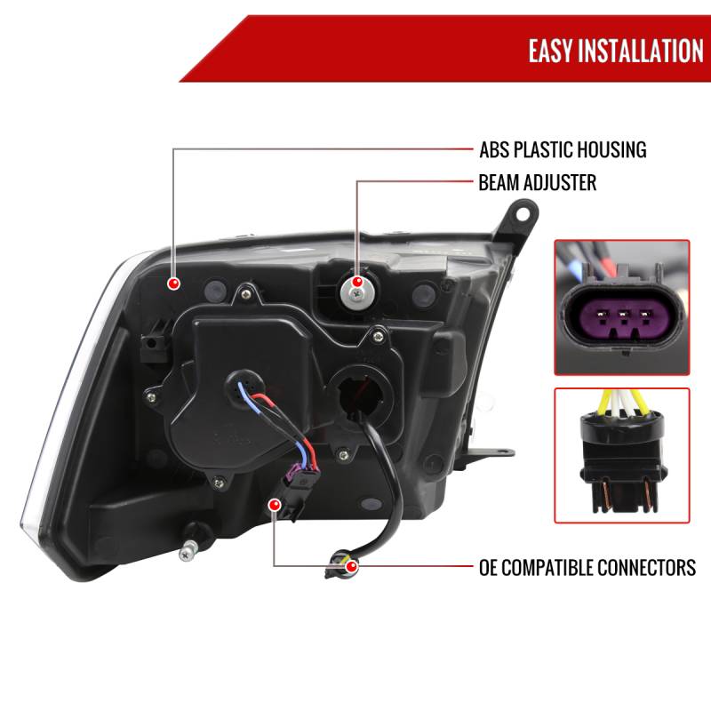 SPEC D TUNING black headlights