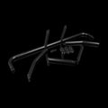Braum 15-19 Ford Mustang Harness Bar Kit - White Gloss - BRHB-53WG