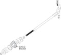 MUSTANG ADUSTABLE CASTER RODS (PAIR