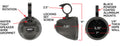 UNLOADED PAIR 6.5" CAN SPEAKER PODS