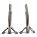 Upright Headers Fits Small Block Chevy 1-5/8 Inch Primary Tubes 409 Stainless Steel Upright Headers Natural Finish FlowTech