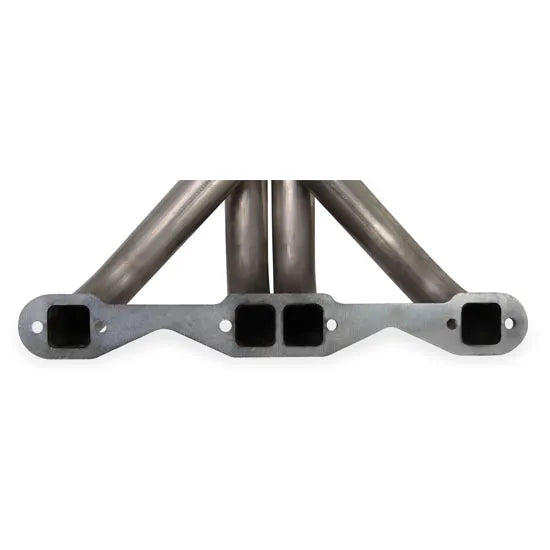 Upright Headers Fits Small Block Chevy 1-5/8 Inch Primary Tubes 409 Stainless Steel Upright Headers Natural Finish FlowTech