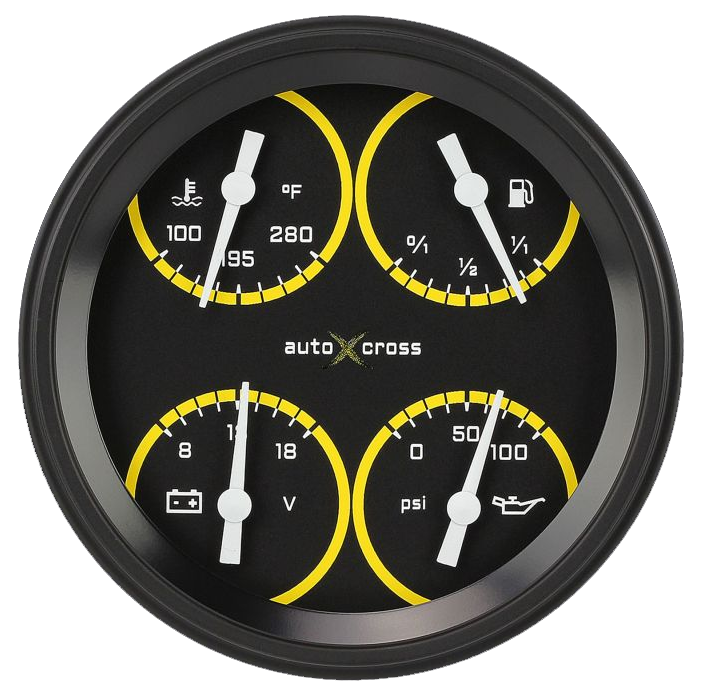 AUTO CROSS YELLOW 5IN QUAD 0-30