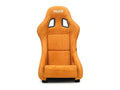 NRG FRP Bucket Seat PRISMA Edition W/ Pearlized Back Tan Alcantara - Medium