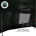 Overland Vehicle Systems XD Nomadic 270 - Awning Wall 2 W Black Out Passenger Side Grey Hex Black Trim W Storage Bag