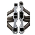 Upright Headers Fits Small Block Chevy 1-3/4 Inch Primary Tubes 409 Stainless Steel Upright Headers Natural Finish FlowTech