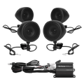 Boss Audio Systems Motorcycle Speaker Amplifier/ Bluetooth/ 3in Speakers 2 Pair- Black