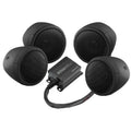 Boss Audio Systems Motorcycle Speaker Amplifier/ Bluetooth/ 3in Speakers 2 Pair- Black