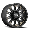 HOSS 2 20x9 8x165.10 SATIN BLACK MACH W/ DARK TINT CLEAR COAT (12 mm)