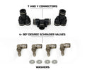 ~(8.2 lbs. 13X12X6)~ 4 Tire Inflation System - Tacoma Engine Bay Mount With Box Fittings Hoses AND Storage Bag - Black