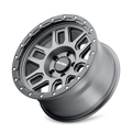 MAYHEM DELTA 8304 MATTE GUNMETAL W MATTE BLACK LIP 17X9 5-127 -12MM 78.1MM