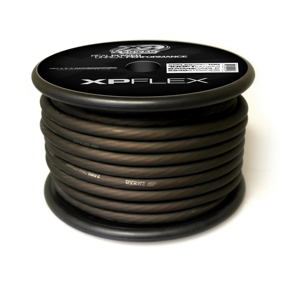 2 AWG CABLE 2940 STRANDS 10% OFC 90% CCA ICED BLACK 100FT SPOOL