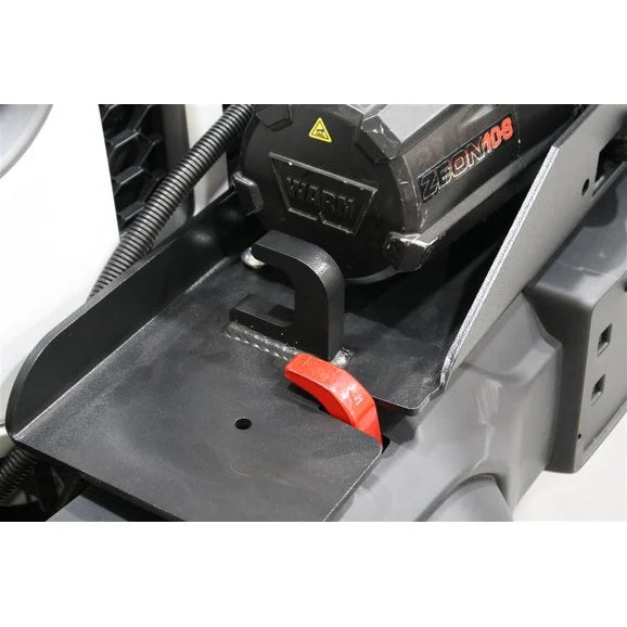 Rock Hard 4x4 Winch Mounting Plate for Factory Plastic Front Bumper for Jeep Wrangler JL 2018 - Current [RH-90205]