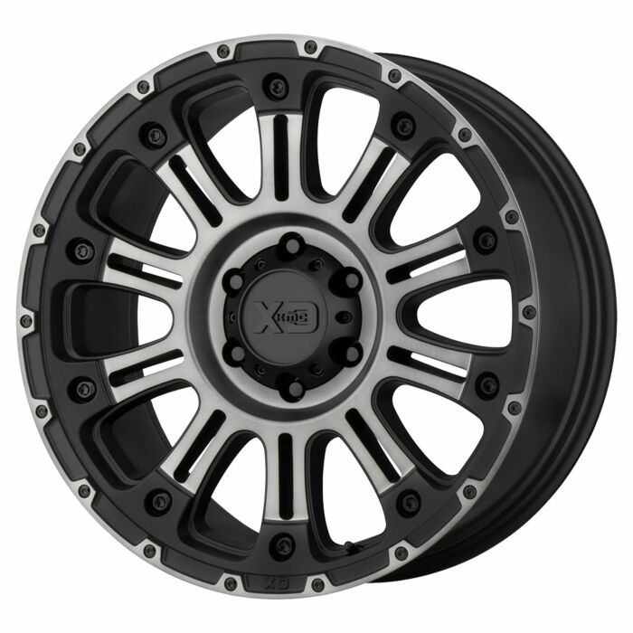 HOSS II 20x9 8x170.00 SATIN BLACK MACH W/ GRAY TINT (12 mm)