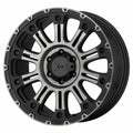 HOSS II 20x9 8x170.00 SATIN BLACK MACH W/ GRAY TINT (12 mm)