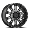 HOSS II 20x9 8x170.00 SATIN BLACK MACH W/ GRAY TINT (12 mm)