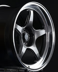 Konig Hyperspec 18x9 5x114.3 ET42 Anthracite Metallic Wheel w/ Mirror Machined Lip (Knurled Bead)