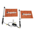 DragonFire Racing 2Ft Spiral Led Whip- Clear- sold in pairs