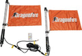 DragonFire Racing 2Ft Spiral Led Whip- Clear- sold in pairs