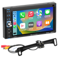 DOUBLEDIN APPLE CARPLAY MECHLESS MULTIMEDIA PLAYER; 62IN TOUCHSCREEN BT W/REA