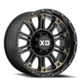 HOSS 2 20x9 5x150.00 SATIN BLACK MACH W/ DARK TINT CLEAR COAT (18 mm)